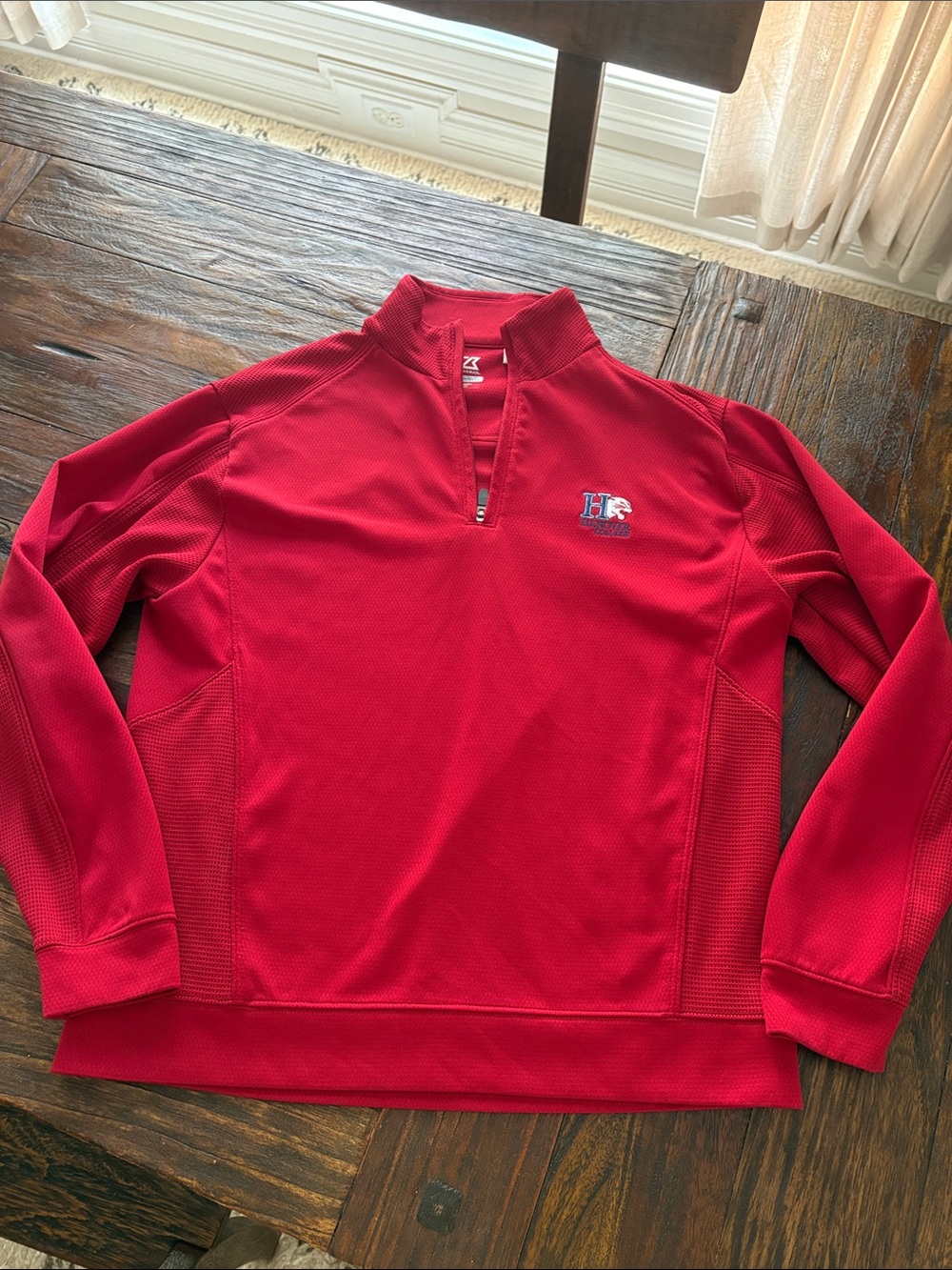 Cutter & Buck Red Half-Zip Performance Pullover